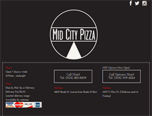 Tablet Screenshot of midcitypizza.com